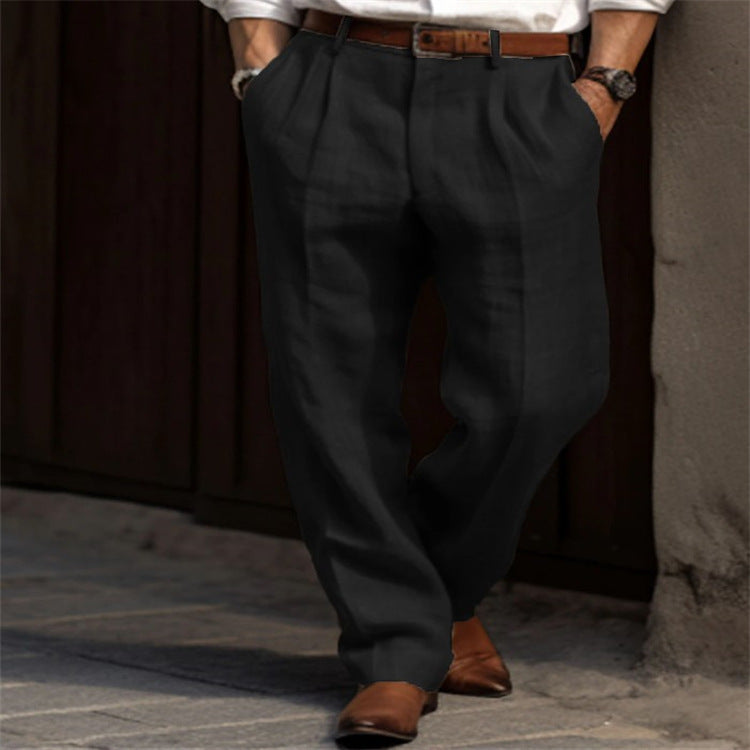 Pure Linen Trousers Men's
