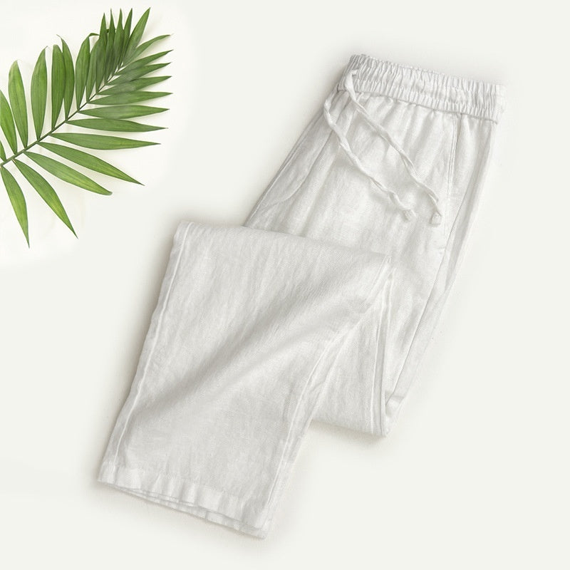 Pure Linen Pants Men's