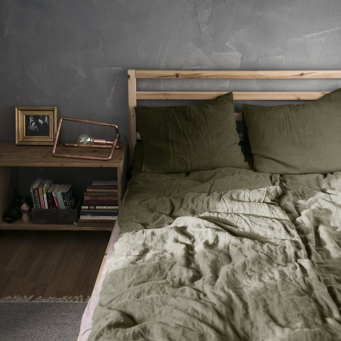 Pure Linen Bed Sheet Quilt Cover Four-piece Set