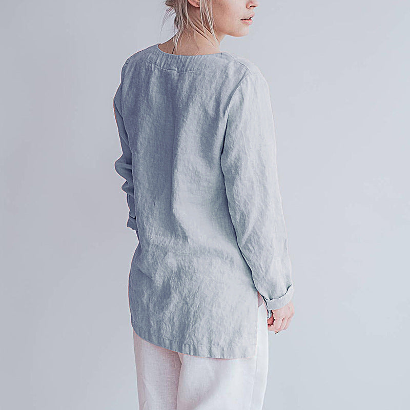 Pure Linen Shirt Women's
