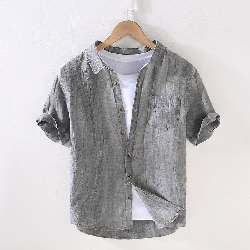 Pure Linen Shirt Men's