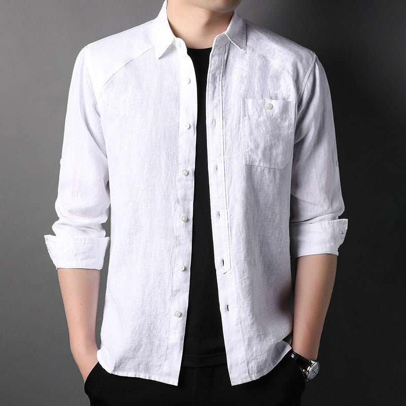 Pure Linen Coat Men's