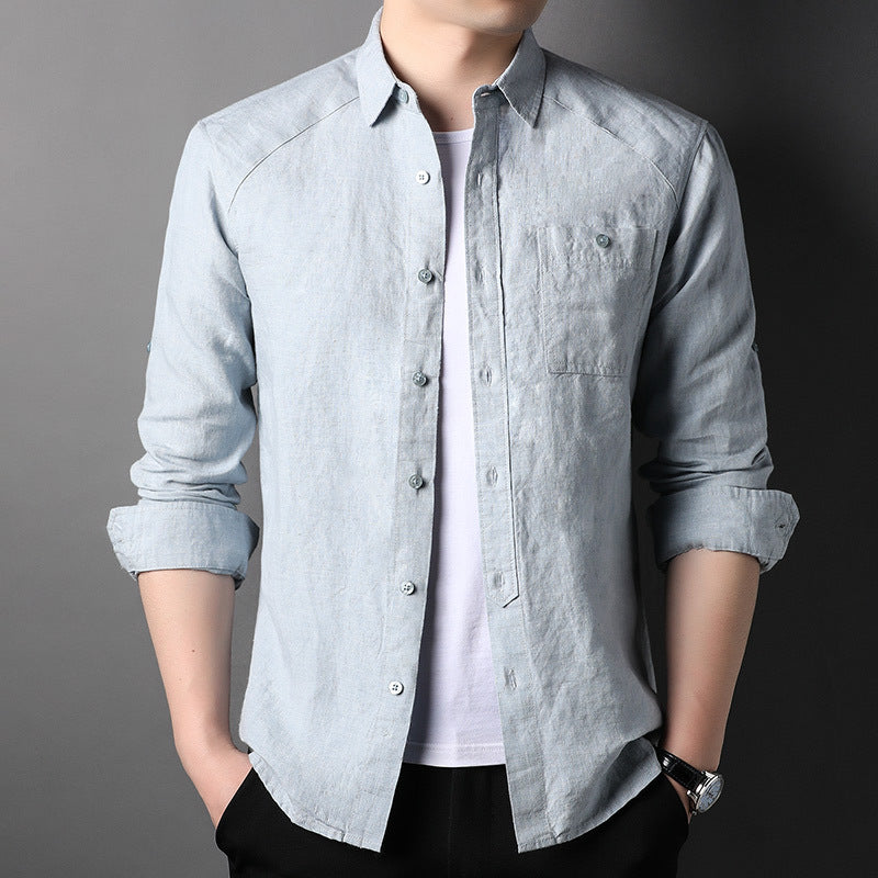 Pure Linen Coat Men's