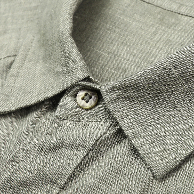 Pure Linen Coat Men's