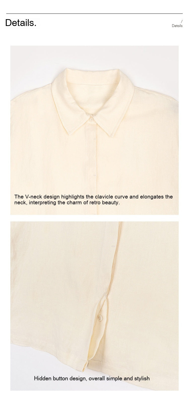 Pure Linen Shirt Women's