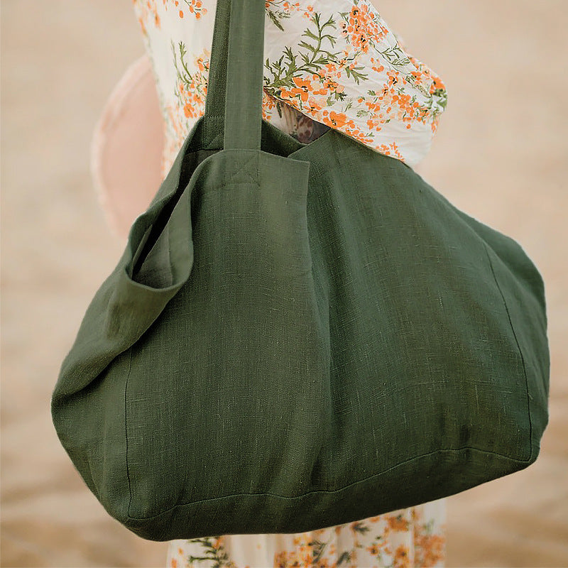 Pure Linen Beach Bag