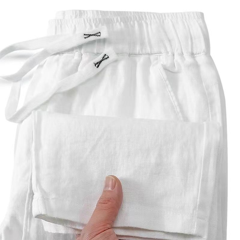 Pure Linen Pants Men's