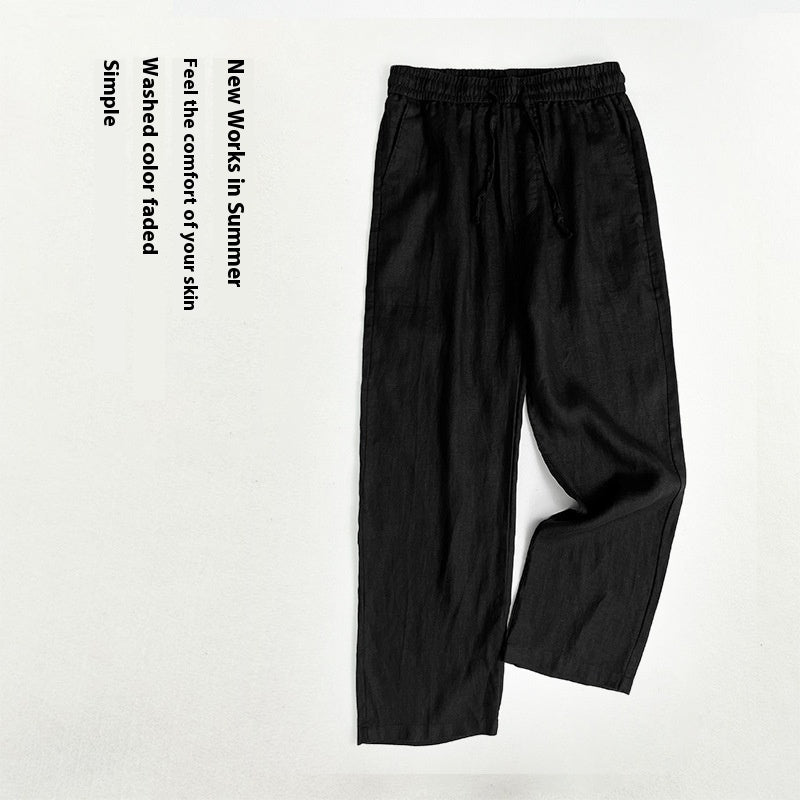 Pure Linen Pants Men's