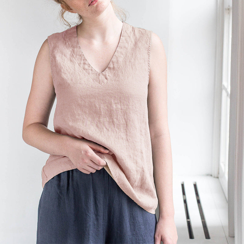 Pure Linen Singlet Women's