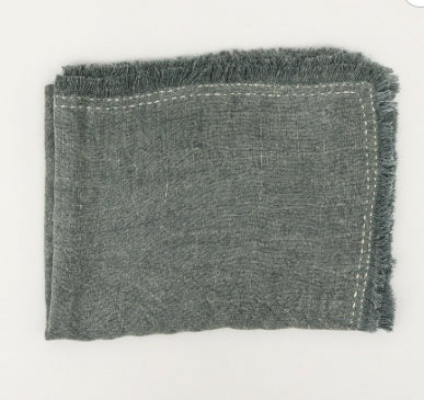 Pure Linen Stonewashed Blanket