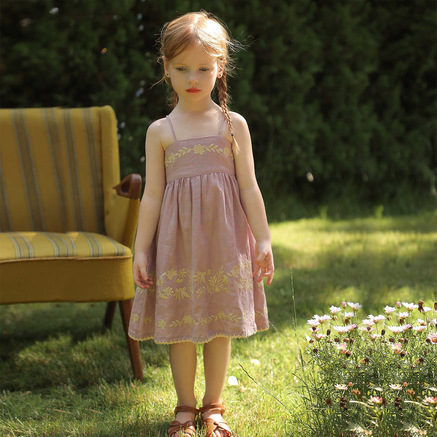 Pure Linen Dress Children's