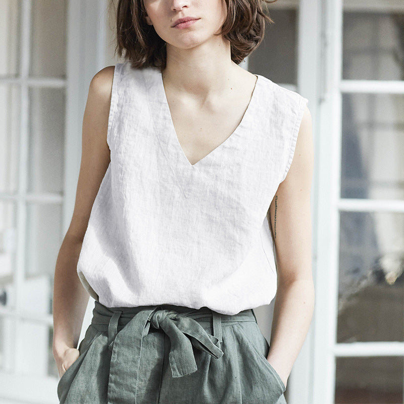 Pure Linen Singlet Women's