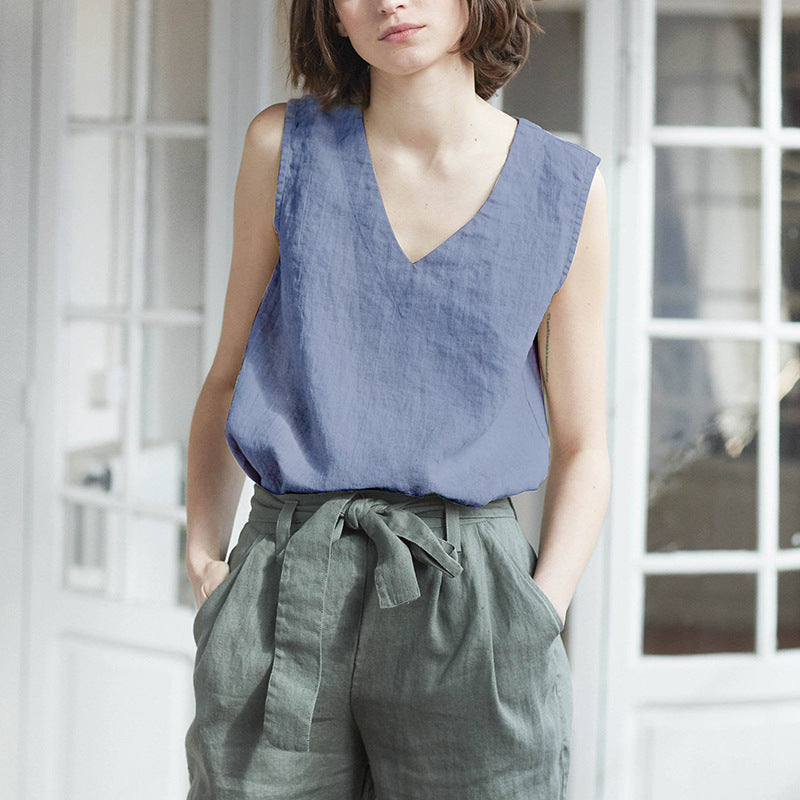 Pure Linen Singlet Women's