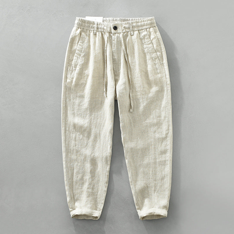 Pure Linen Casual Pants