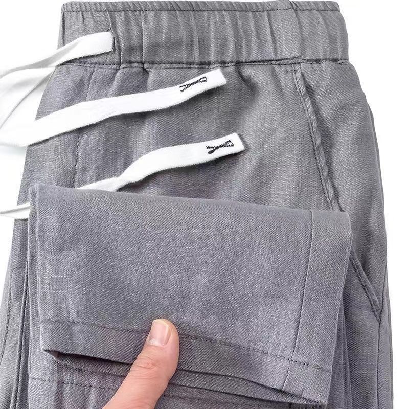 Pure Linen Pants Men's
