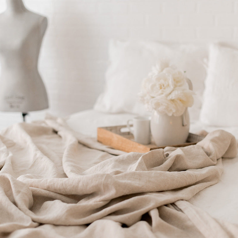 Pure Linen Bed Sheet Super King
