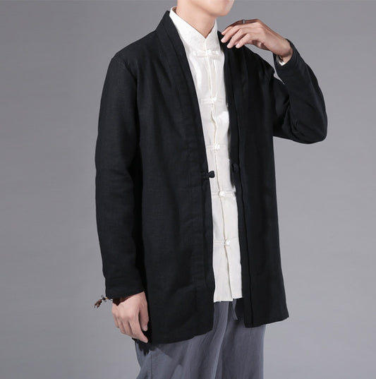 Pure Linen Men's Coat