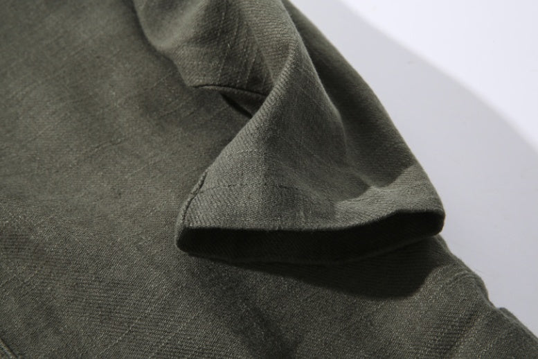 Pure Linen Men's Coat