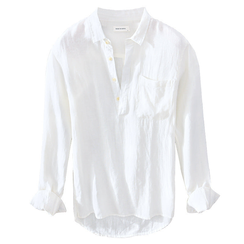 Pure Linen Shirt Mens