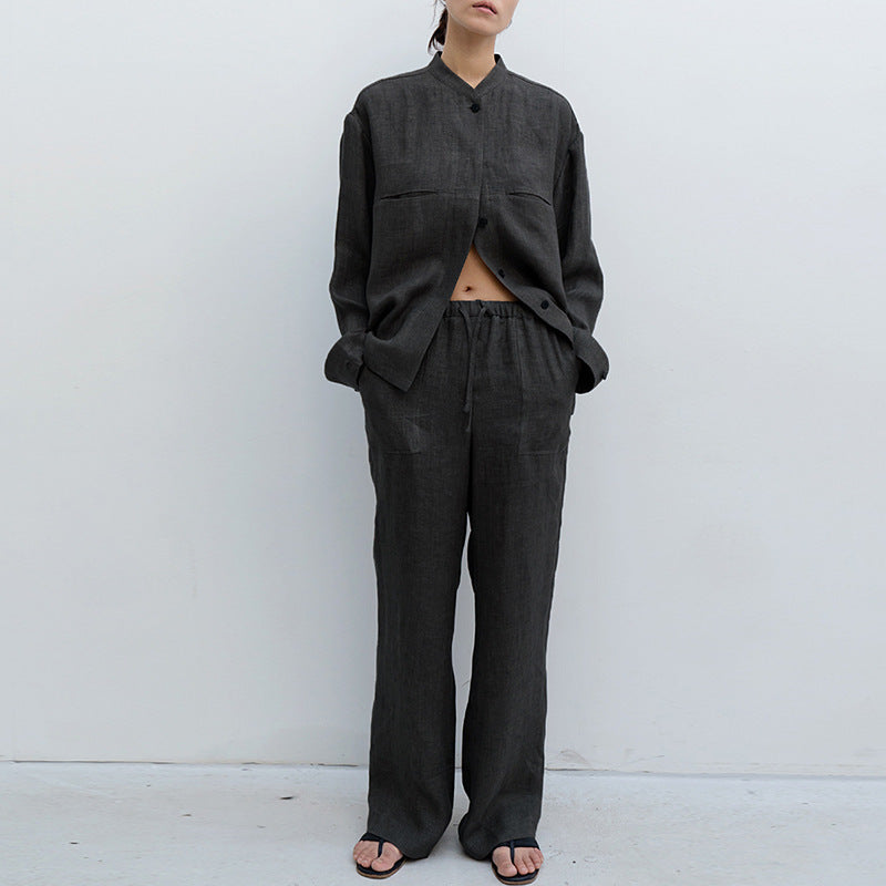 Pure Linen Pants Women's