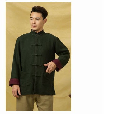 Pure Linen Jacket Double-sided two-color