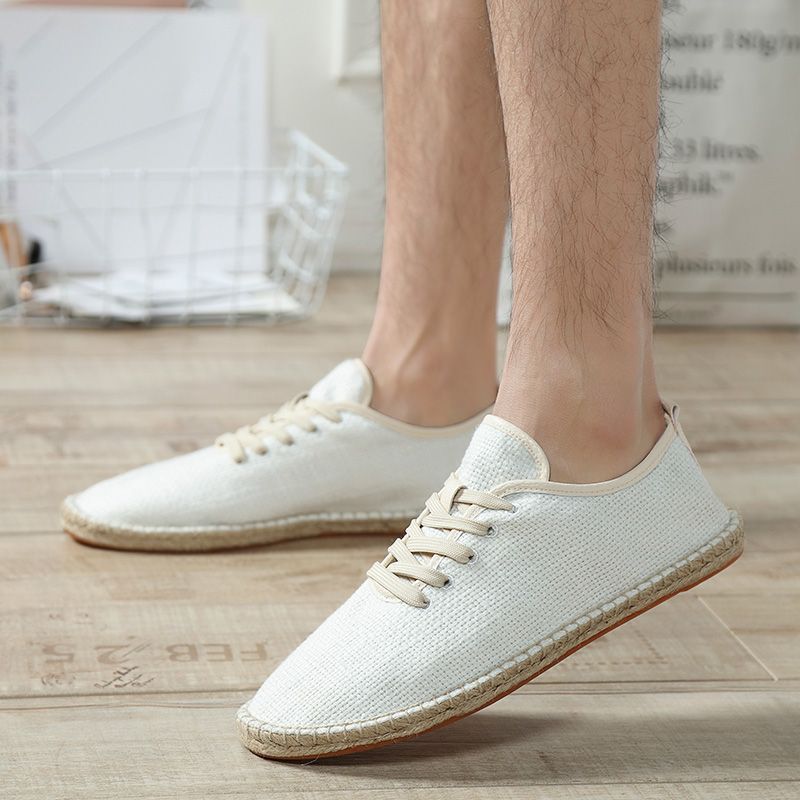 Linen canvas shoes