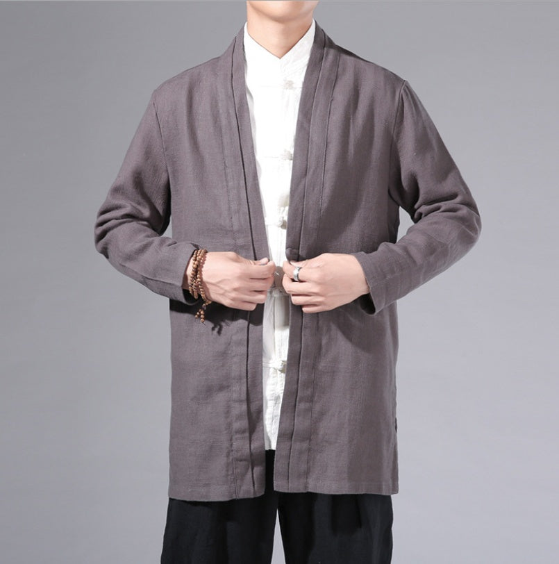 Pure Linen Men's Coat