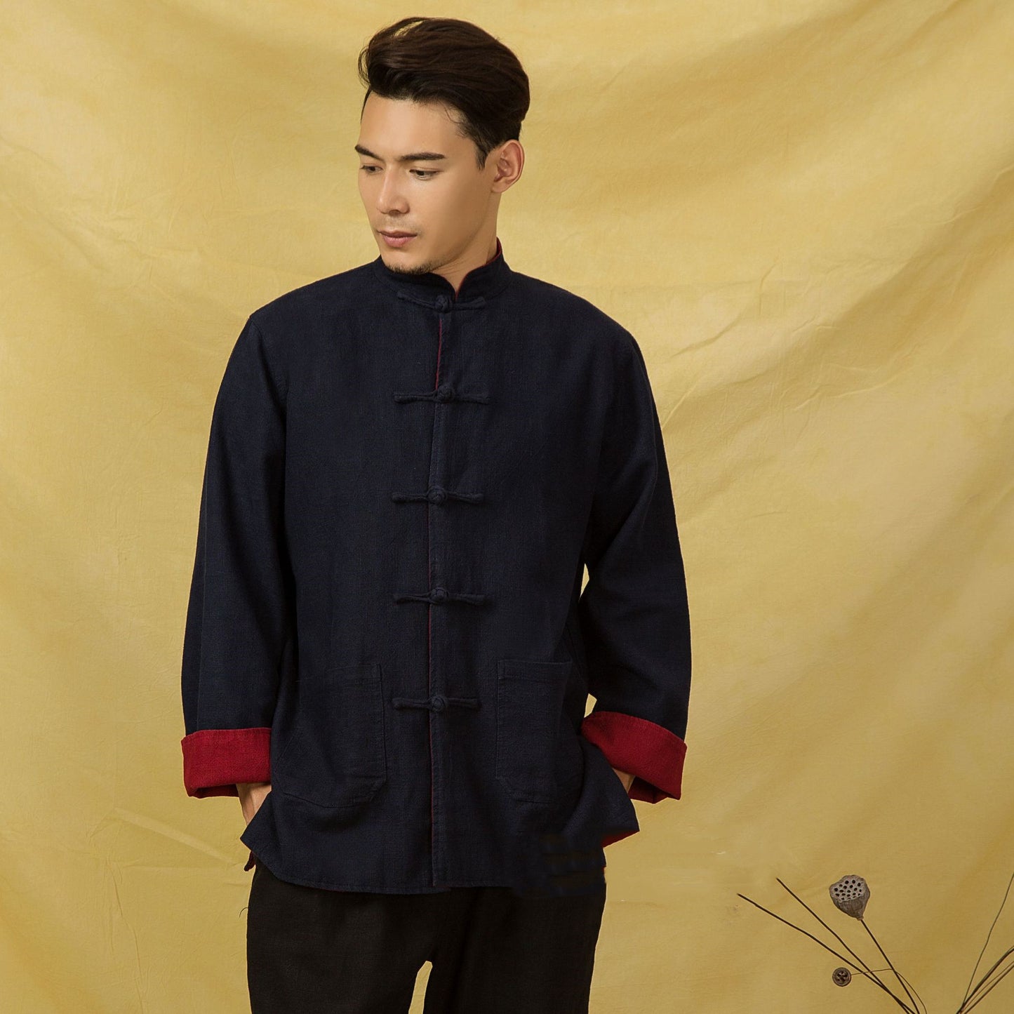 Pure Linen Jacket Double-sided two-color