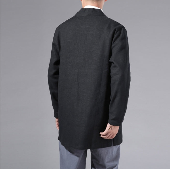 Pure Linen Men's Coat