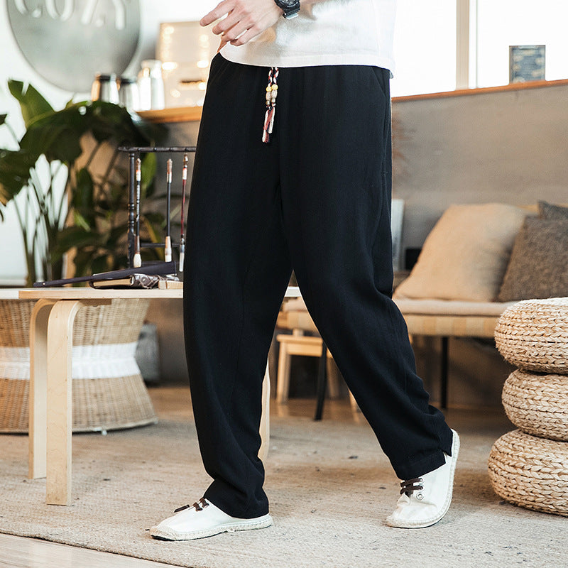 Pure Linen Pants Men's
