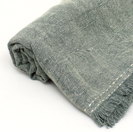 Pure Linen Stonewashed Blanket