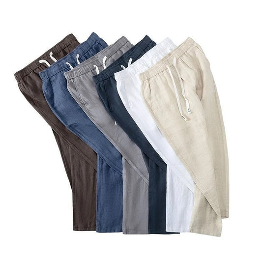 Pure Linen Pants Men's