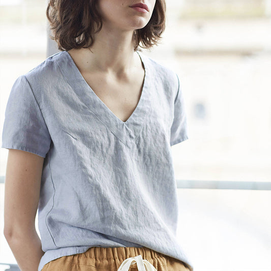 Pure Linen Shirt Women's
