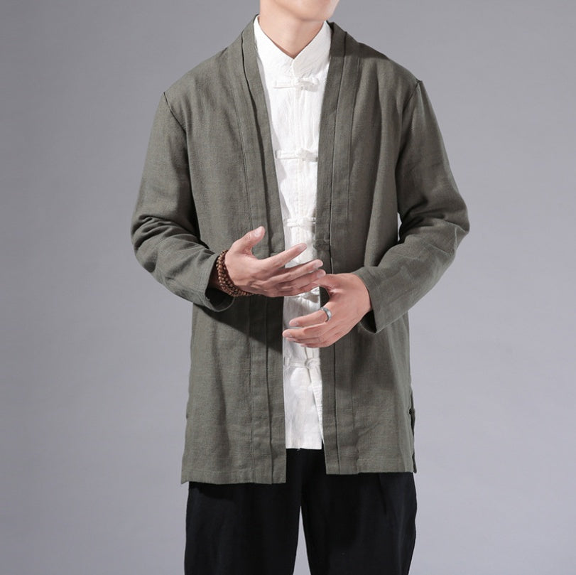 Pure Linen Men's Coat