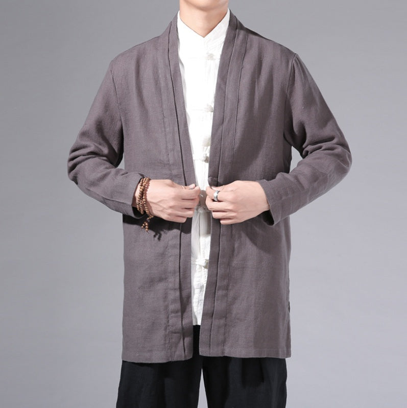 Pure Linen Men's Coat