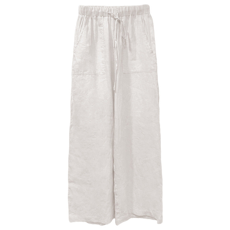 Pure Linen Pants Women's