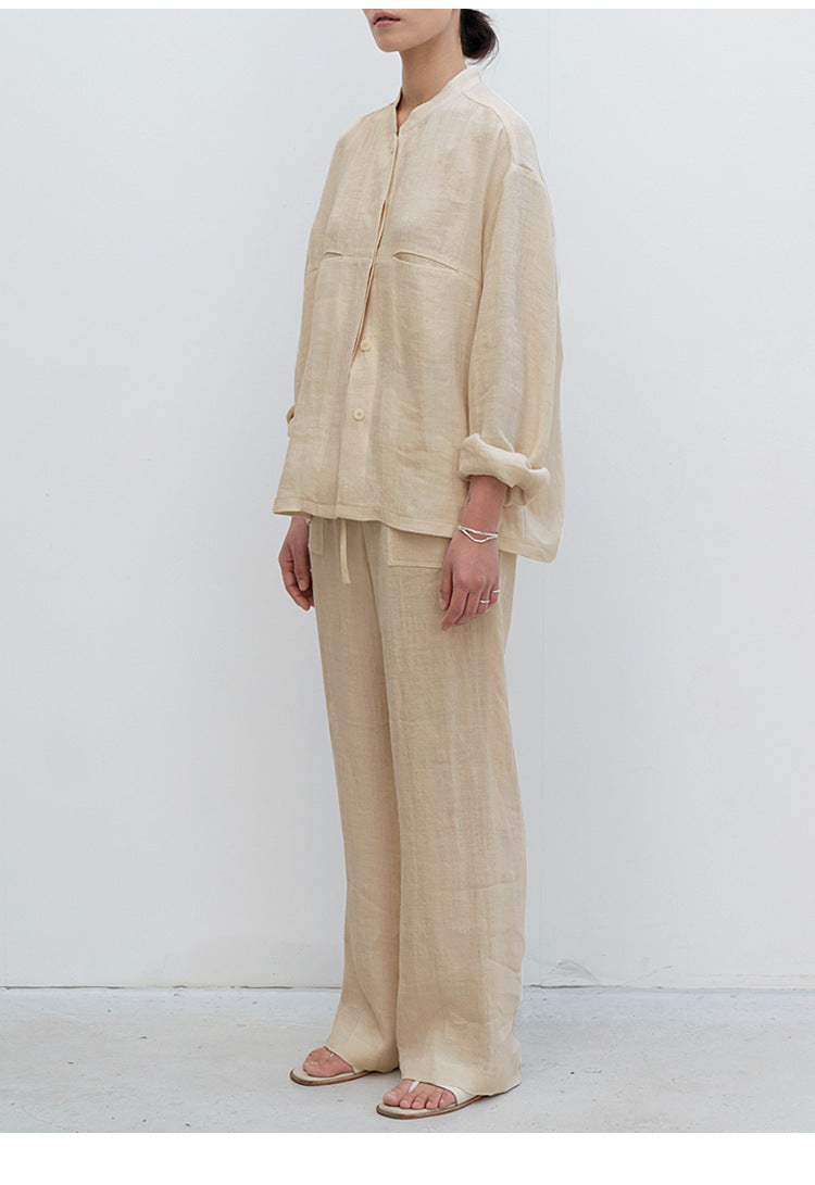 Pure Linen Pants Women's