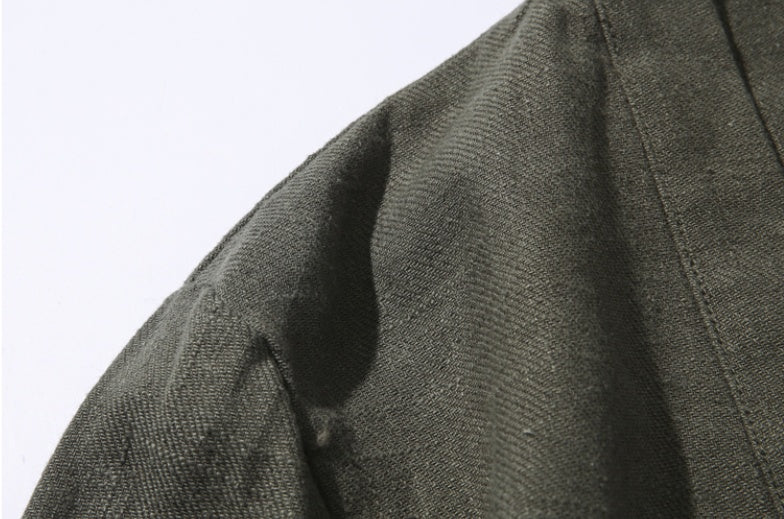 Pure Linen Men's Coat