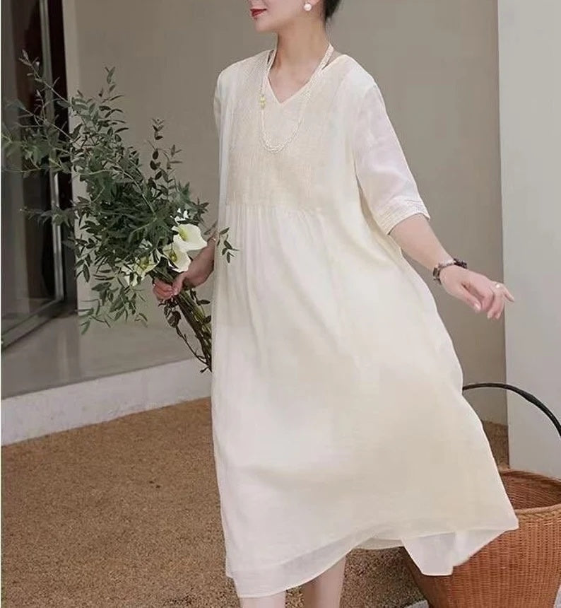 Pure Linen Dress