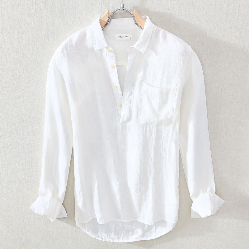 Pure Linen Shirt Mens