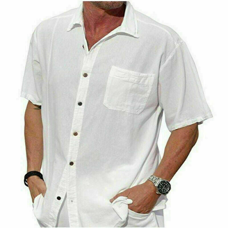 Pure Linen Shirt Mens