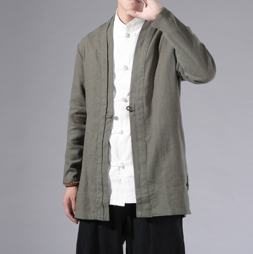 Pure Linen Men's Coat