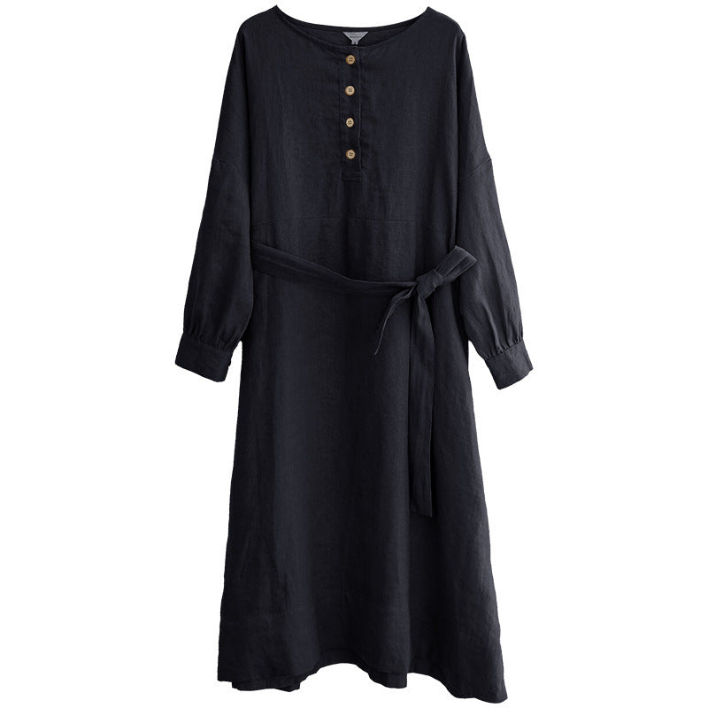 Pure Linen Dress Women's