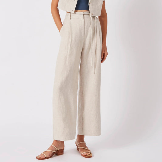 Pure Linen Pants Women