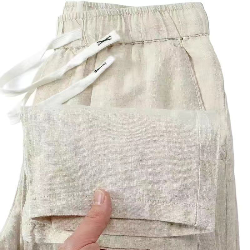Pure Linen Pants Men's