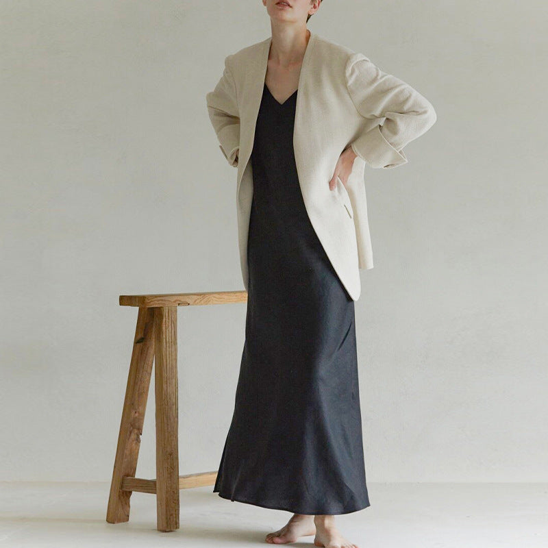 Pure Linen Sling Dress
