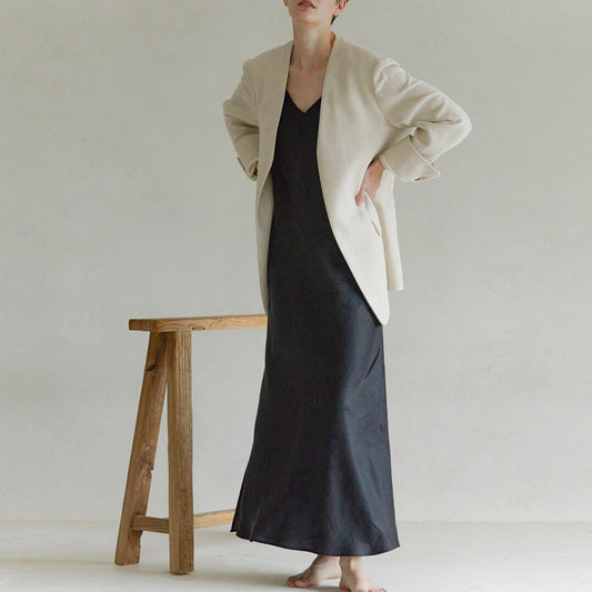Pure Linen Sling Dress