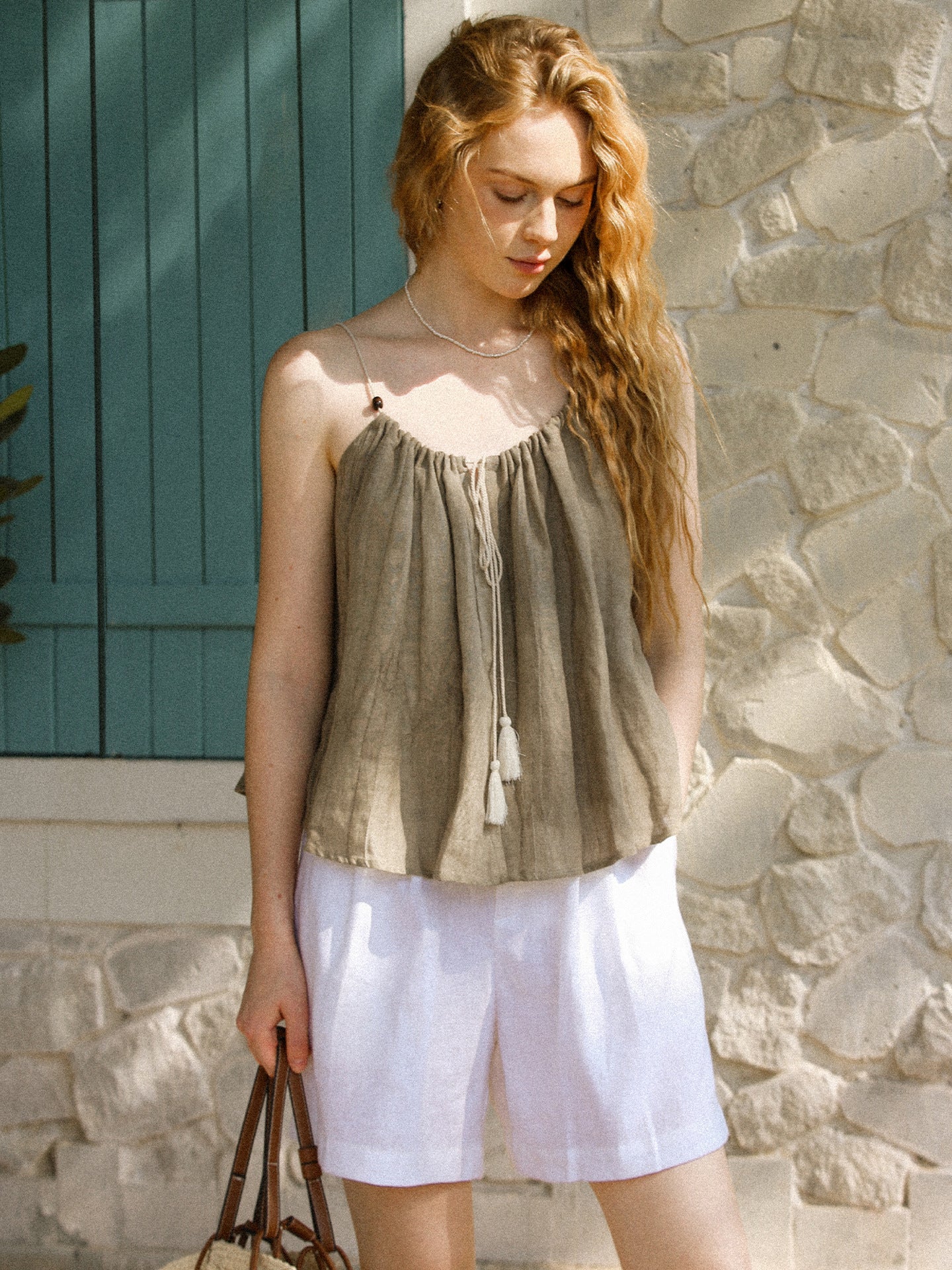 Pure Linen Singlet Top