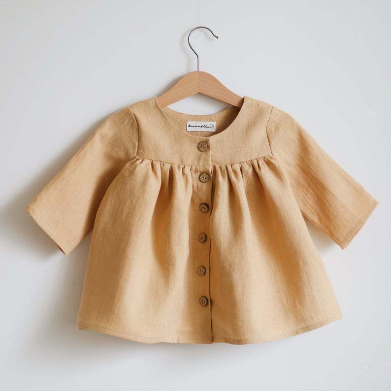 Pure Linen Cardigan Children