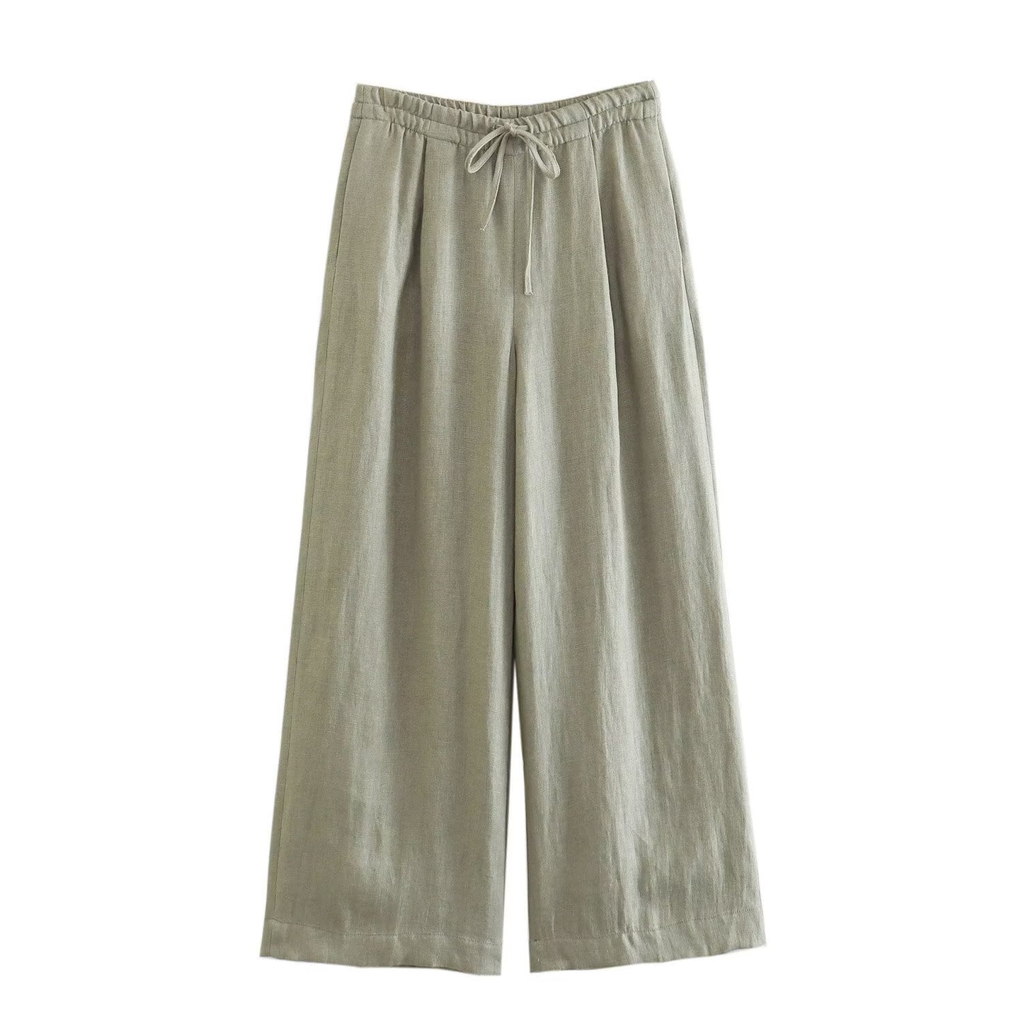 Pure Linen Suit With Belt Women's